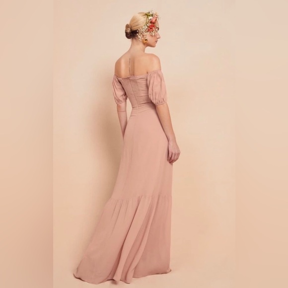 Reformation Farrow Dress Size 8 in Blush - Picture 4 of 9